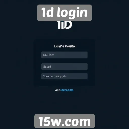 Análise da interface do site 1d login